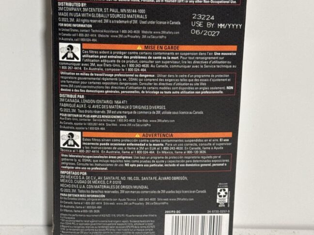 3M P100 Particulate + Odor Filters  2097P2-DC  2 pack - Image 2